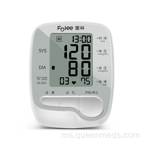Monitor tekanan darah digital lengan atas CE diluluskan